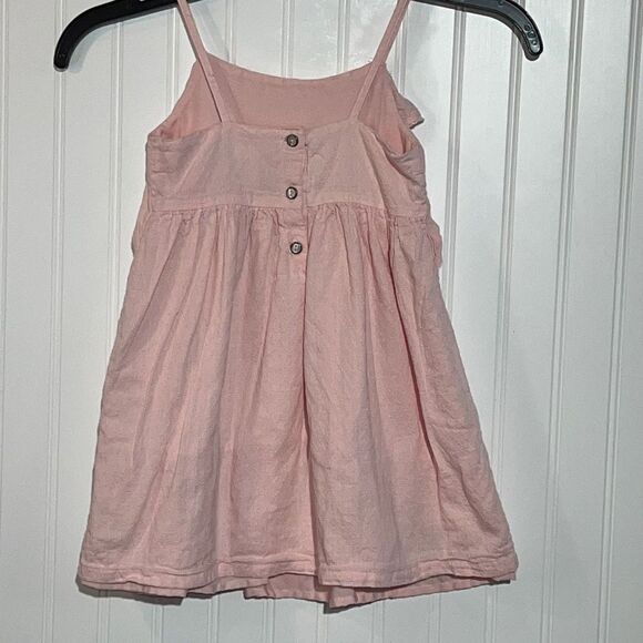 Max St Jdio Flowey Blush Pink Ruffled Dress Size 4T - Picture 5 of 9